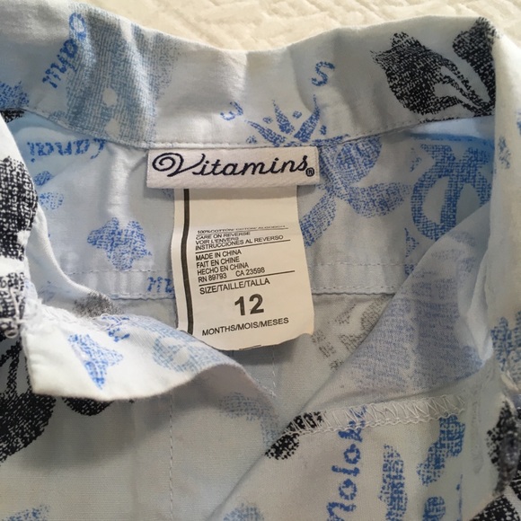 12m (5/$20) Button-Down Islands-Theme - Picture 3 of 6